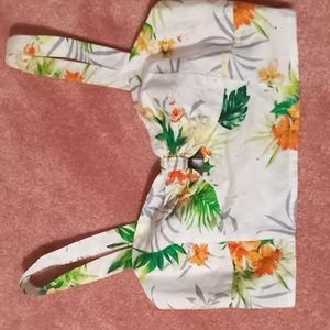 Forever 21 floral crop top/tube top